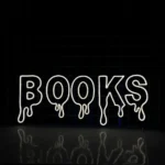 Home Decor Neon Sign Dripping Books Led 1