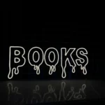 Home Decor Neon Sign Dripping Books Led 1