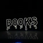 Home Decor Neon Sign Dripping Books Led 1