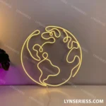 Home Decor Neon Sign Earth 1