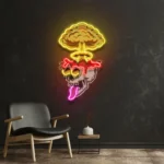 Home Decor Neon Sign Exploded Skull 1