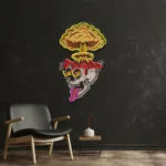 Home Decor Neon Sign Exploded Skull 1
