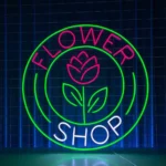 Home Decor Neon Sign Flower Shop Led 1