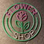 Home Decor Neon Sign Flower Shop Led 1