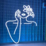 Home Decor Neon Sign Flower Woman Led 1