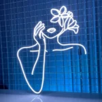 Home Decor Neon Sign Flower Woman Led 1