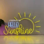 Home Decor Neon Sign Hello Sunshine 1