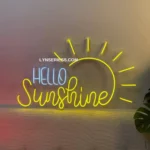 Home Decor Neon Sign Hello Sunshine 1