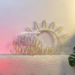 Home Decor Neon Sign Hello Sunshine 1