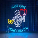 Home Decor Neon Sign Just One More Chapter Led 1