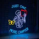 Home Decor Neon Sign Just One More Chapter Led 1