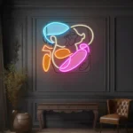 Home Decor Neon Sign Kissing Faces With Colorful Abstract Art Picasso 1