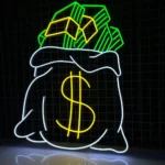 Home Decor Neon Sign Money Bag Led 1