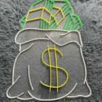 Home Decor Neon Sign Money Bag Led 1
