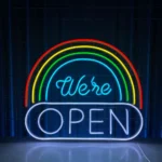 Home Decor Neon Sign Rainbow Open Sign 1