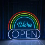 Home Decor Neon Sign Rainbow Open Sign 1