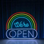 Home Decor Neon Sign Rainbow Open Sign 1