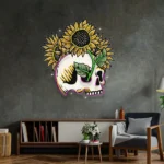 Home Decor Neon Sign Skull Sun Flowers 1