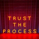 Home Decor Neon Sign Trust The Process 1