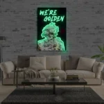 Home Decor Neon Sign We8217re Golden 1