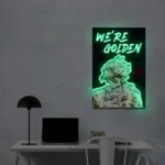 Home Decor Neon Sign We8217re Golden 1
