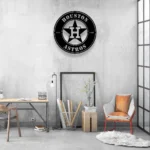 Houston Astros Metal Sign Astros Star H 1