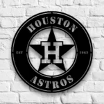 Houston Astros Metal Sign Astros Star H 1