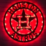 Houston Astros Metal Sign Mlb 1