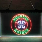 Houston Astros Neon Sign Artistic 3 Color 1