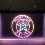 Houston Astros Neon Sign Artistic 3 Color 1