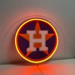 Houston Astros Neon Sign Circular H Star 1
