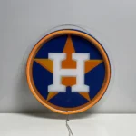 Houston Astros Neon Sign Circular H Star 1