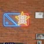 Houston Astros Neon Sign Mlb Logo 1