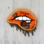 Houston Dynamo Neon Sign Fc Dripping Lips 1
