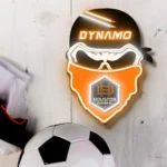 Houston Dynamo Neon Sign Fc Skull 1