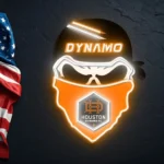 Houston Dynamo Neon Sign Fc Skull 1