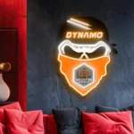 Houston Dynamo Neon Sign Fc Skull 1