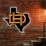 Houston Dynamo Neon Sign Fc Texas State Map 1
