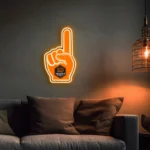 Houston Dynamo Neon Sign Mls Fc Foam Finger 1