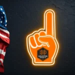 Houston Dynamo Neon Sign Mls Fc Foam Finger 1