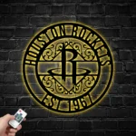 Houston Rockets Metal Sign Custom Nba 1