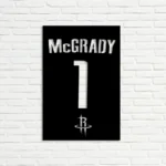 Houston Rockets Metal Sign Custom Tracy Mcgrady 1 1