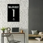 Houston Rockets Metal Sign Custom Tracy Mcgrady 1 1