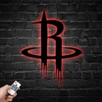 Houston Rockets Metal Sign Logo 1