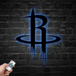Houston Rockets Metal Sign Logo 1