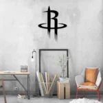 Houston Rockets Metal Sign Logo 1