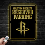 Houston Rockets Metal Sign Reserved Parking 1