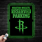 Houston Rockets Metal Sign Reserved Parking 1