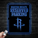Houston Rockets Metal Sign Reserved Parking 1