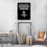 Houston Rockets Metal Sign Reserved Parking 1